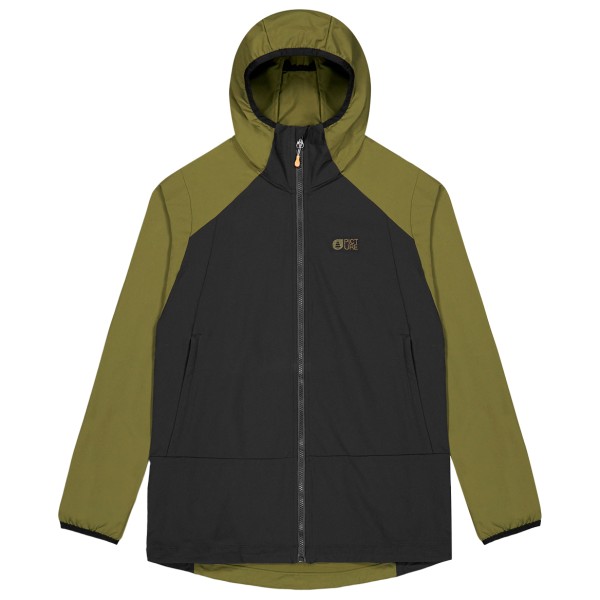 Picture - Outif Softshell Jacket - Softshelljack, zwart/olijfgroen