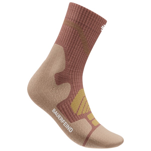 Bauerfeind Sports - Women's Outdoor Merino Mid Cut Socks - Wandelsokken, bruin