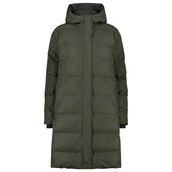 CMP - Women's Coat Fix Hood 34K0096 - Lange jas, olijfgroen