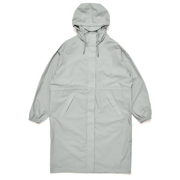 Mazine - Women's Oversized Rain Coat Recycled Fabric - Lange jas, grijs