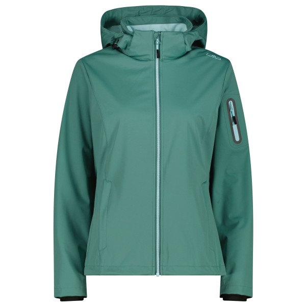 CMP - Women's Light Softshell Jacket Zip Hood - Softshelljack, turkoois