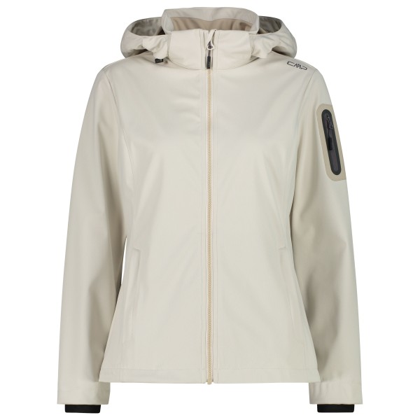 CMP - Women's Light Softshell Jacket Zip Hood - Softshelljack, beige