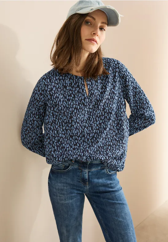 cecil Gedessineerde blouse