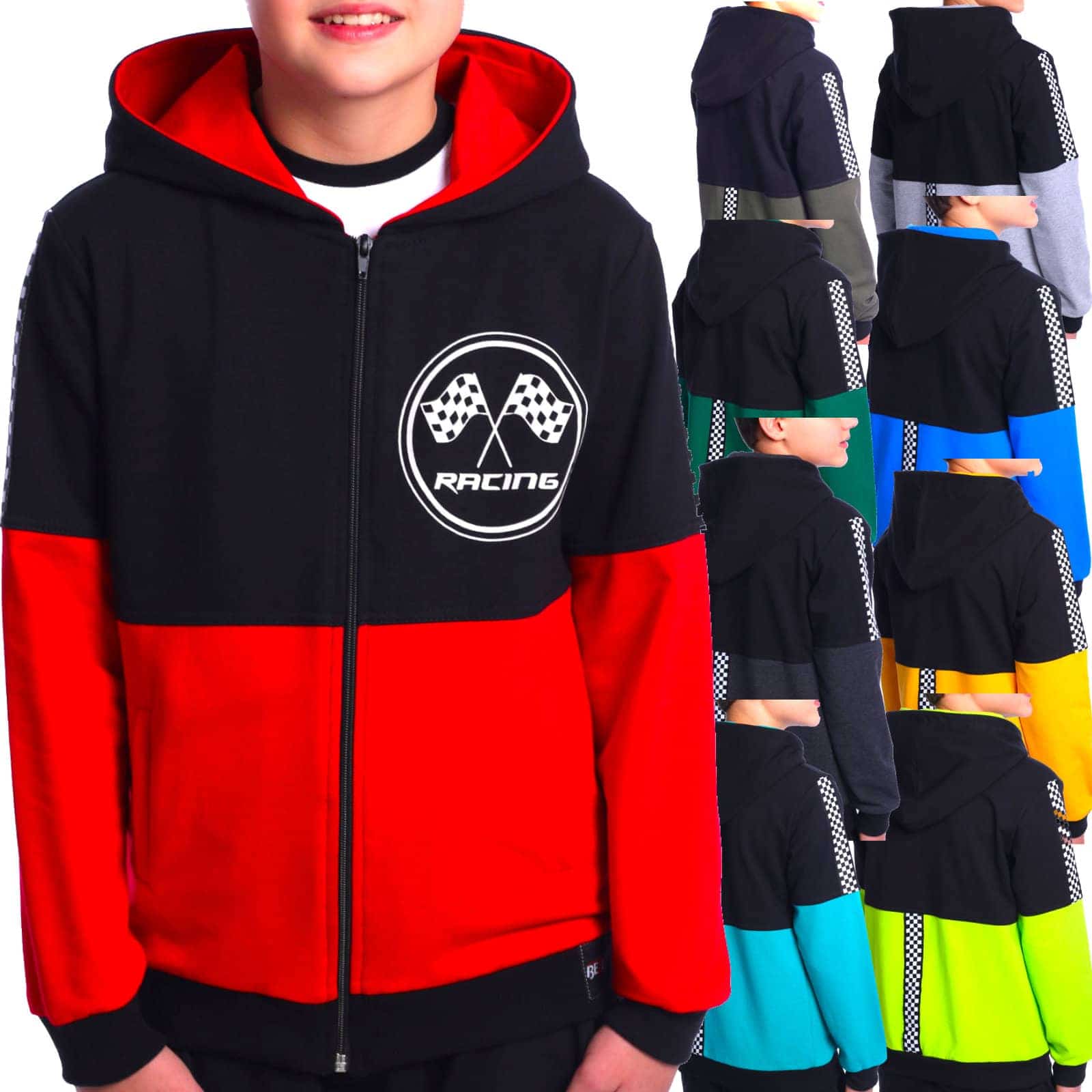 BEZLIT Jungen Sweatjacke mit Motiv Druck 104 geel