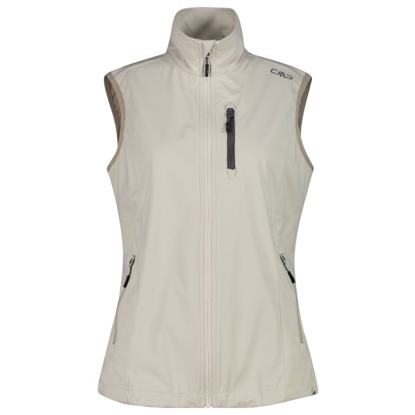 CMP - Women's Light Softshell Vest - Softshellbodywarmer, grijs/beige