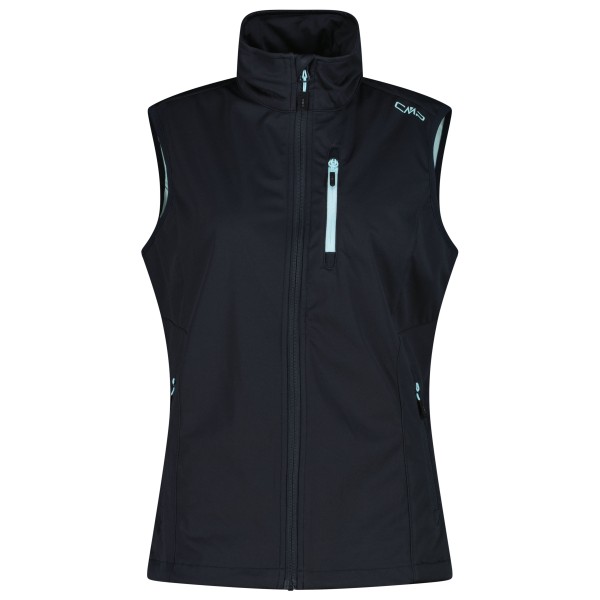 CMP - Women's Light Softshell Vest - Softshellbodywarmer, blauw/zwart