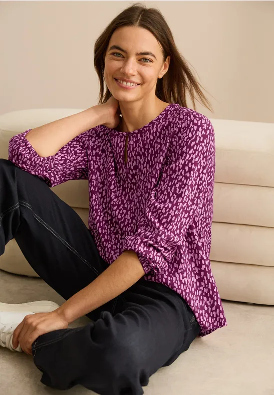 cecil Gedessineerde blouse