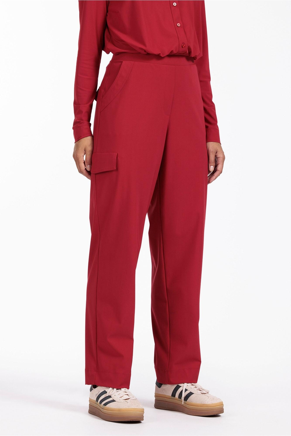 Studio Anneloes Broeken Cargobroeken Rood