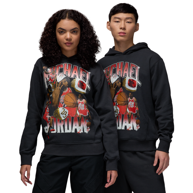Jordan Champion Graphic Hoodie - Black- Heren, Black