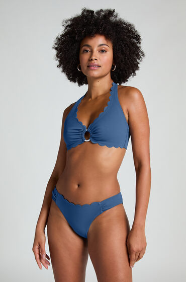 Hunkemöller Rio Bikinibroekje Scallop Blauw