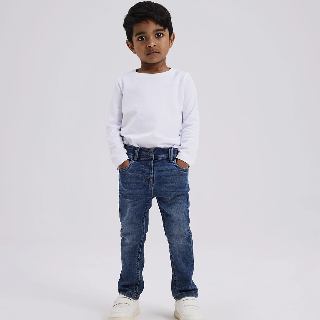 nameit-collectie Name It-collectie Jog jeans SLIM FIT Silas (dark blue denim)