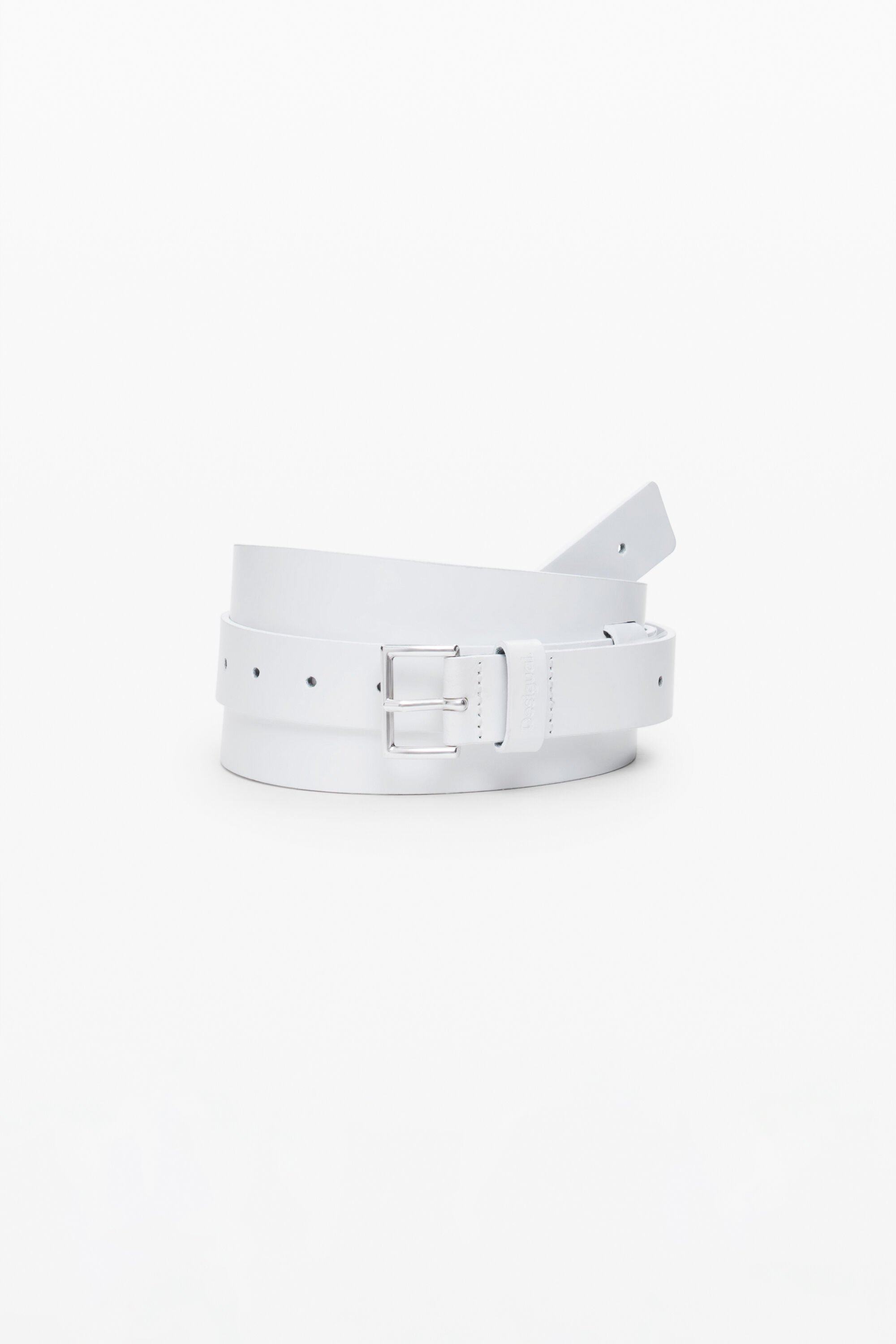 desigual Dubbele gladde riem - WHITE