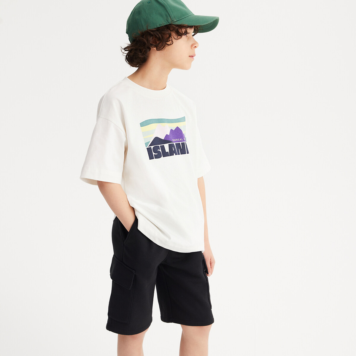 LA REDOUTE COLLECTIONS T-shirt met ronde hals en bergmotief