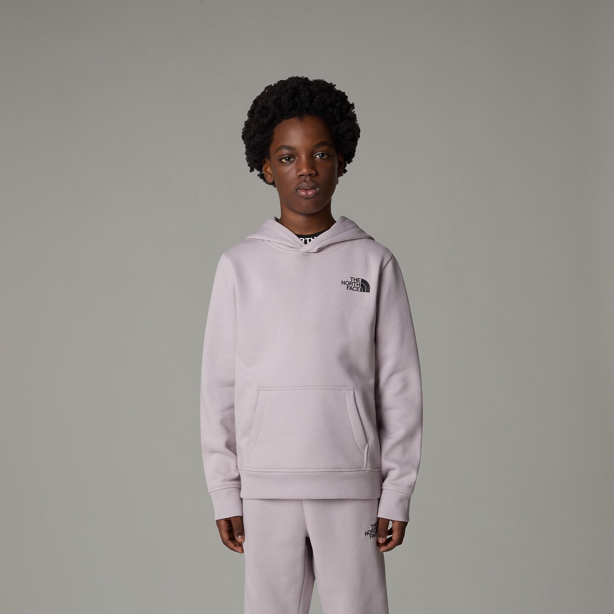 The north face Hoodie, fleece, logo voor en achter