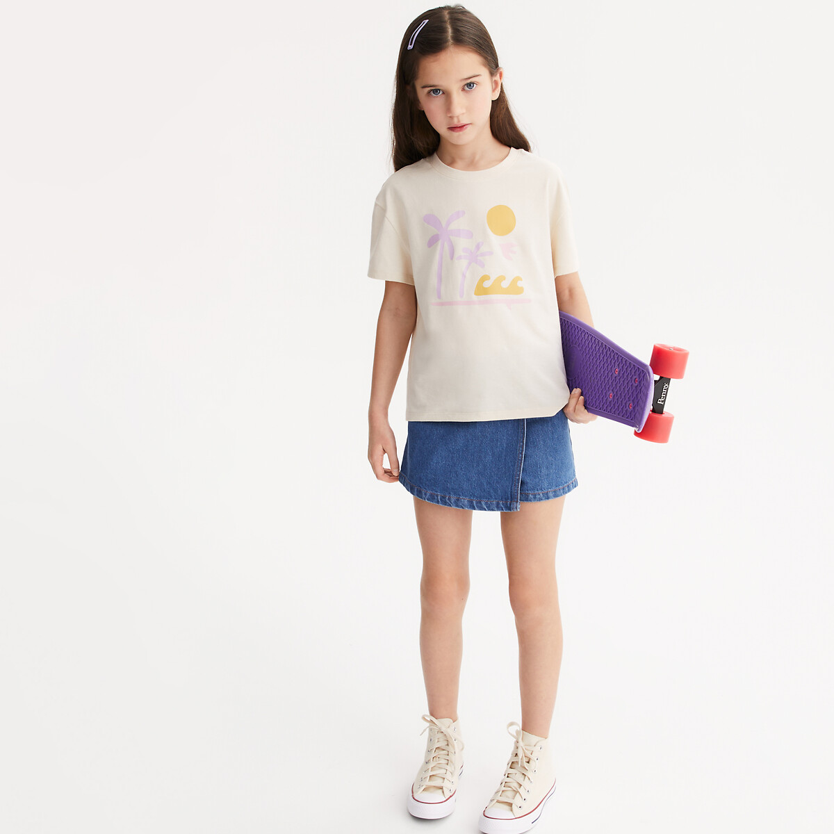 LA REDOUTE COLLECTIONS Set van 4 T-shirts met ronde hals