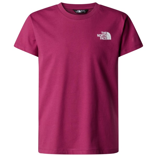 The North Face - Girl's Redbox Tek S/S Relaxed Tee - T-shirt, purper/roze