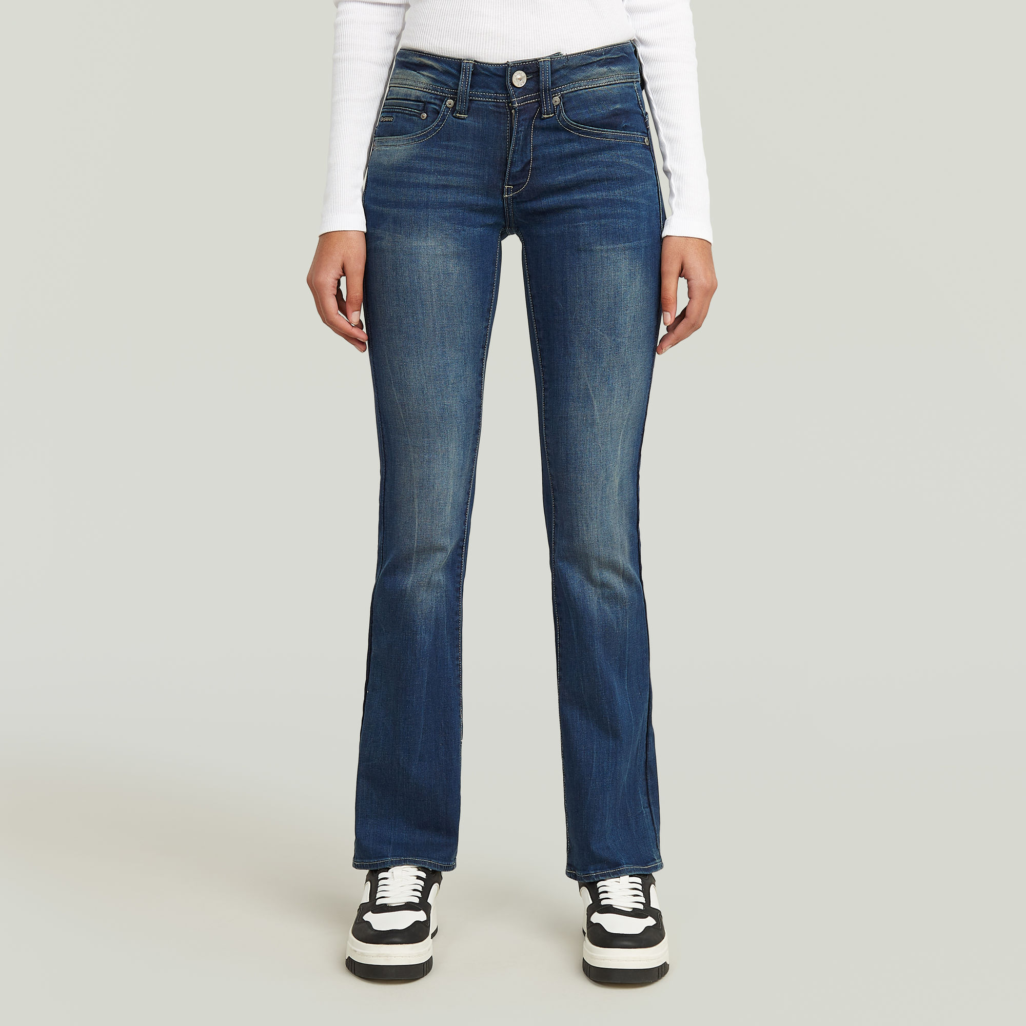 G-Star RAW Midge Bootcut Jeans II - Donkerblauw - Dames