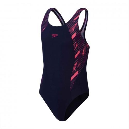 Speedo Girls Hyperboom Splice Muscleback Eendelig Badpak 5-6 Years
