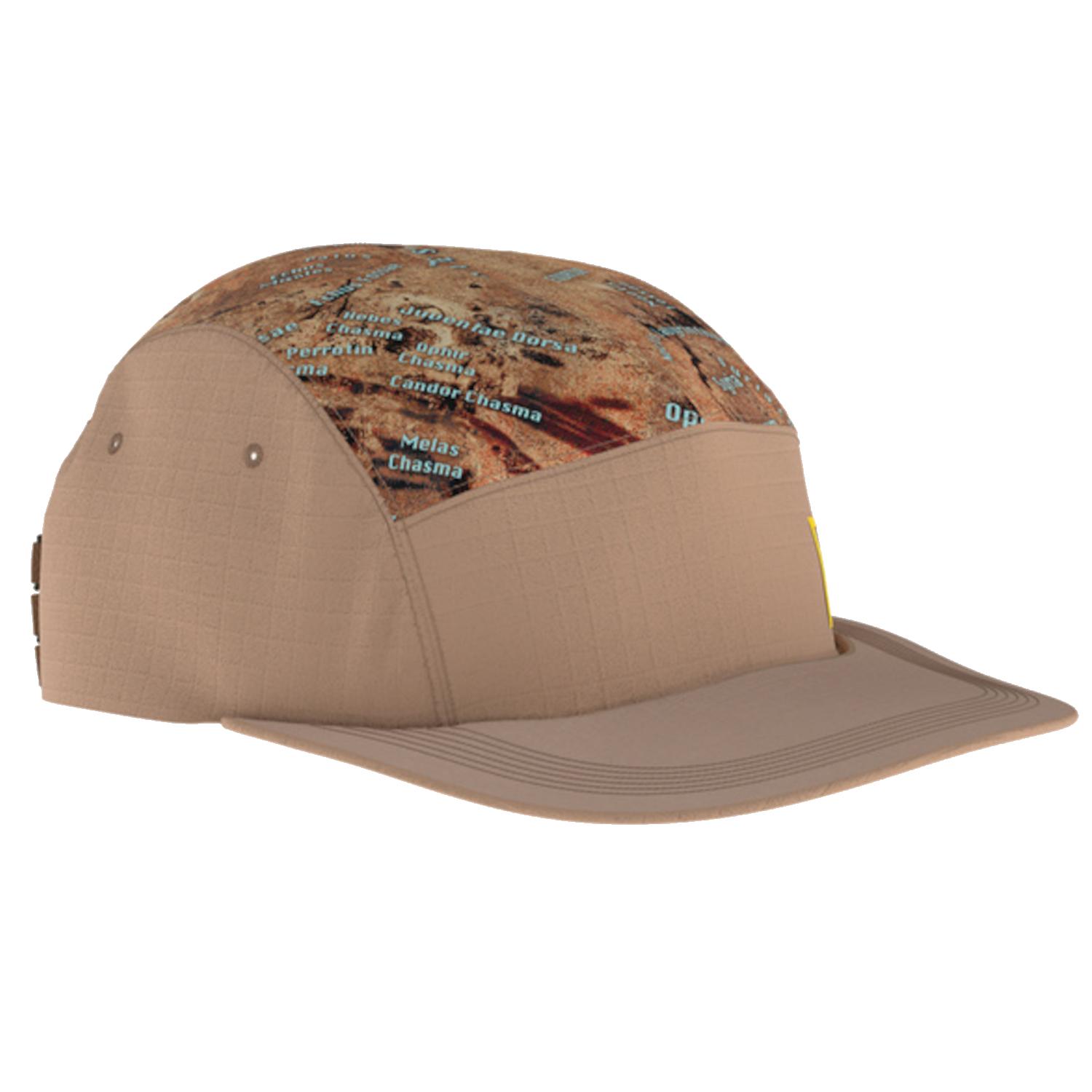 Buff 5 Panel Explore Cap, unisex beige pet One size beige