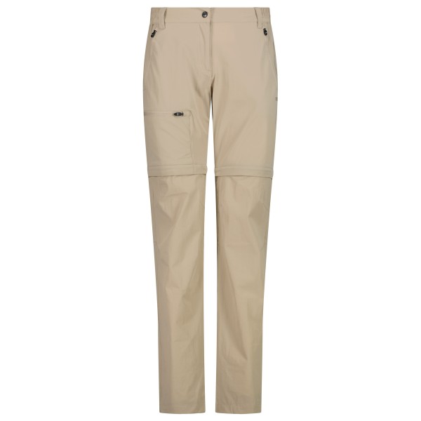 CMP - Women's 4-Way Stretch Zip Off Pant - Afritsbroek, beige
