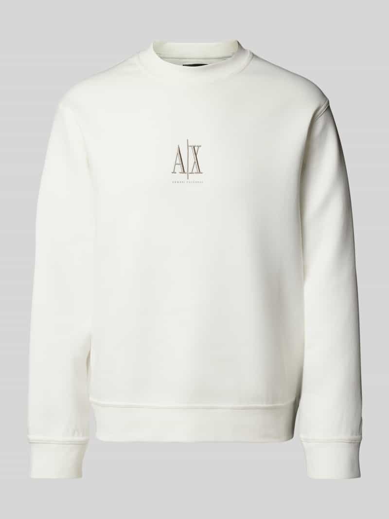 Armani Exchange Sweatshirt met labelstitching