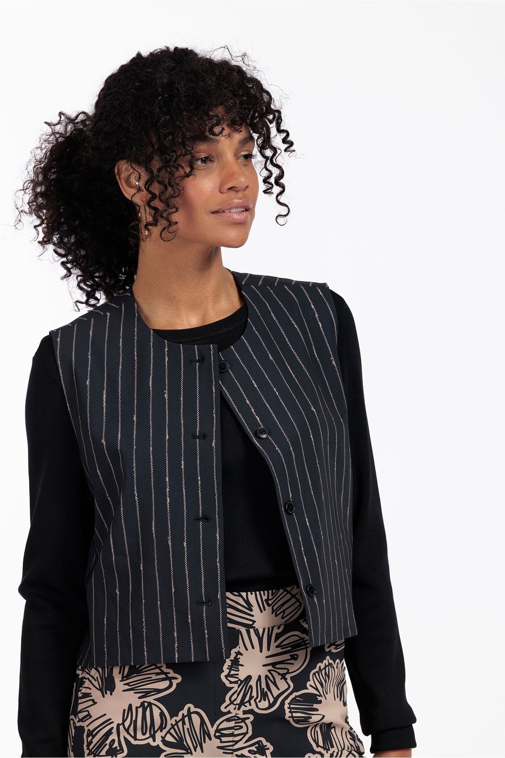 Studio Anneloes Vesten Gilets Zwart