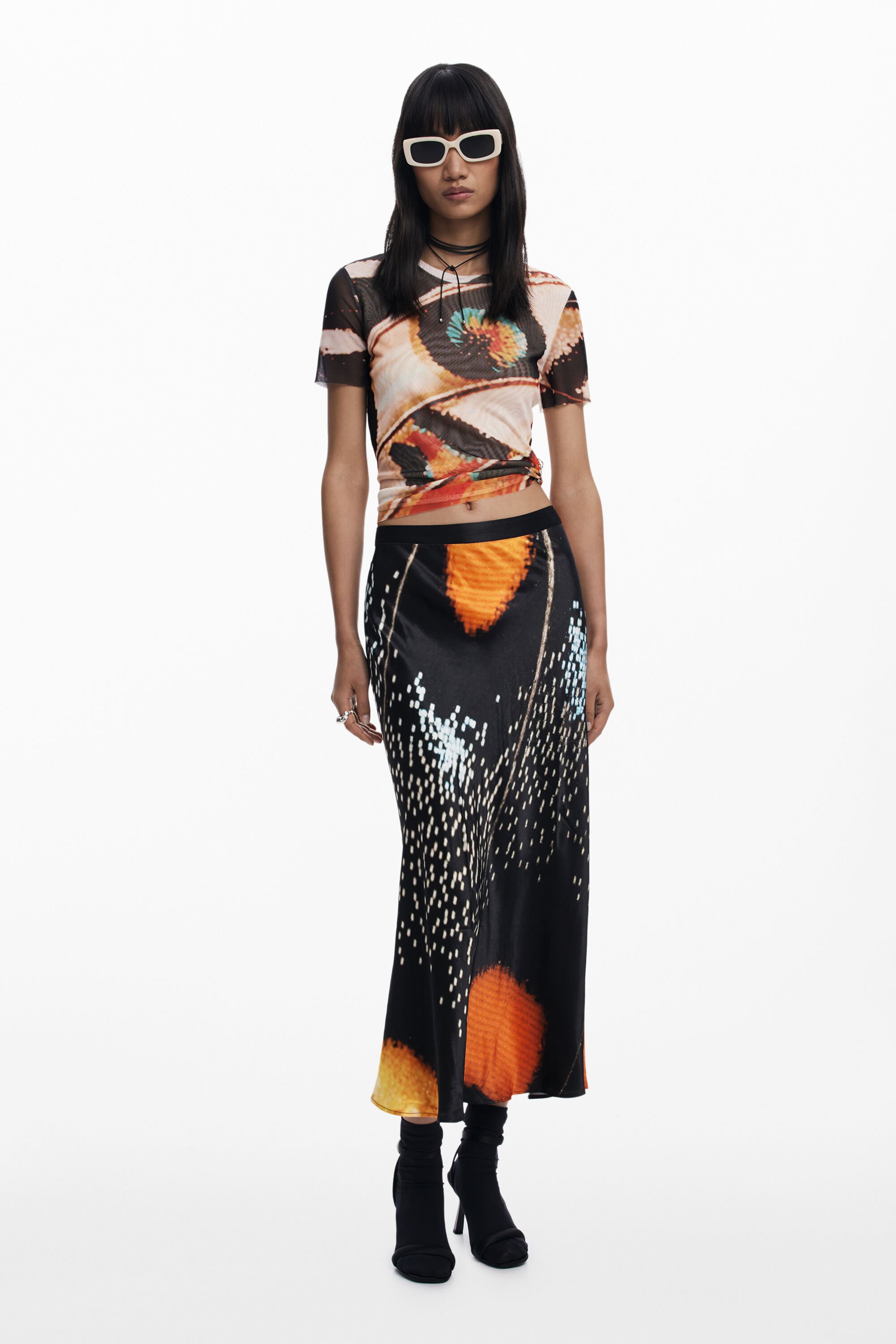 desigual Rok ontworpen door Mr. Christian Lacroix - BLACK