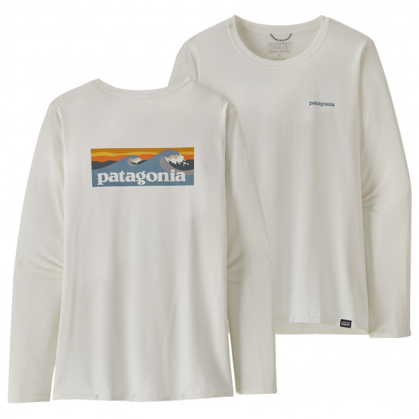 Patagonia - Women's L/S Cap Cool Daily Graphic Shirt Waters - Longsleeve, grijs