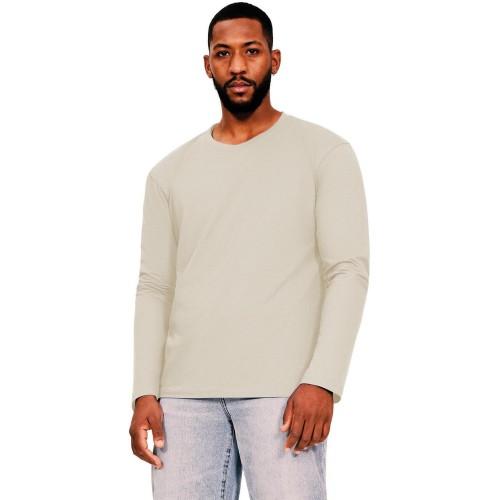 Casual Classic Casual klassiek heren ringgesponnen katoenen T-shirt met lange mouwen M wit