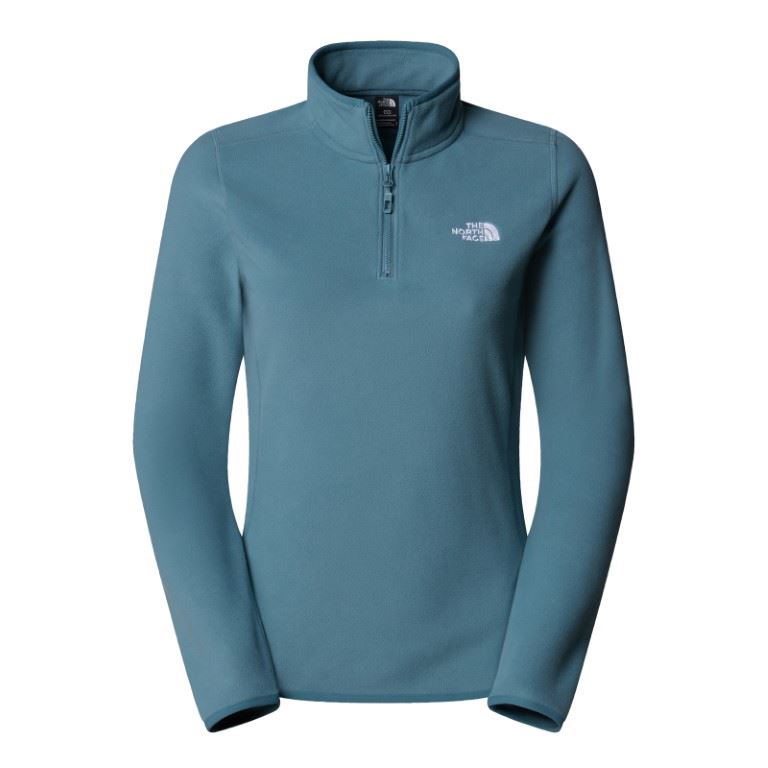 The North Face Glacier 1/4 Zip Top - Blue- Dames, Blue