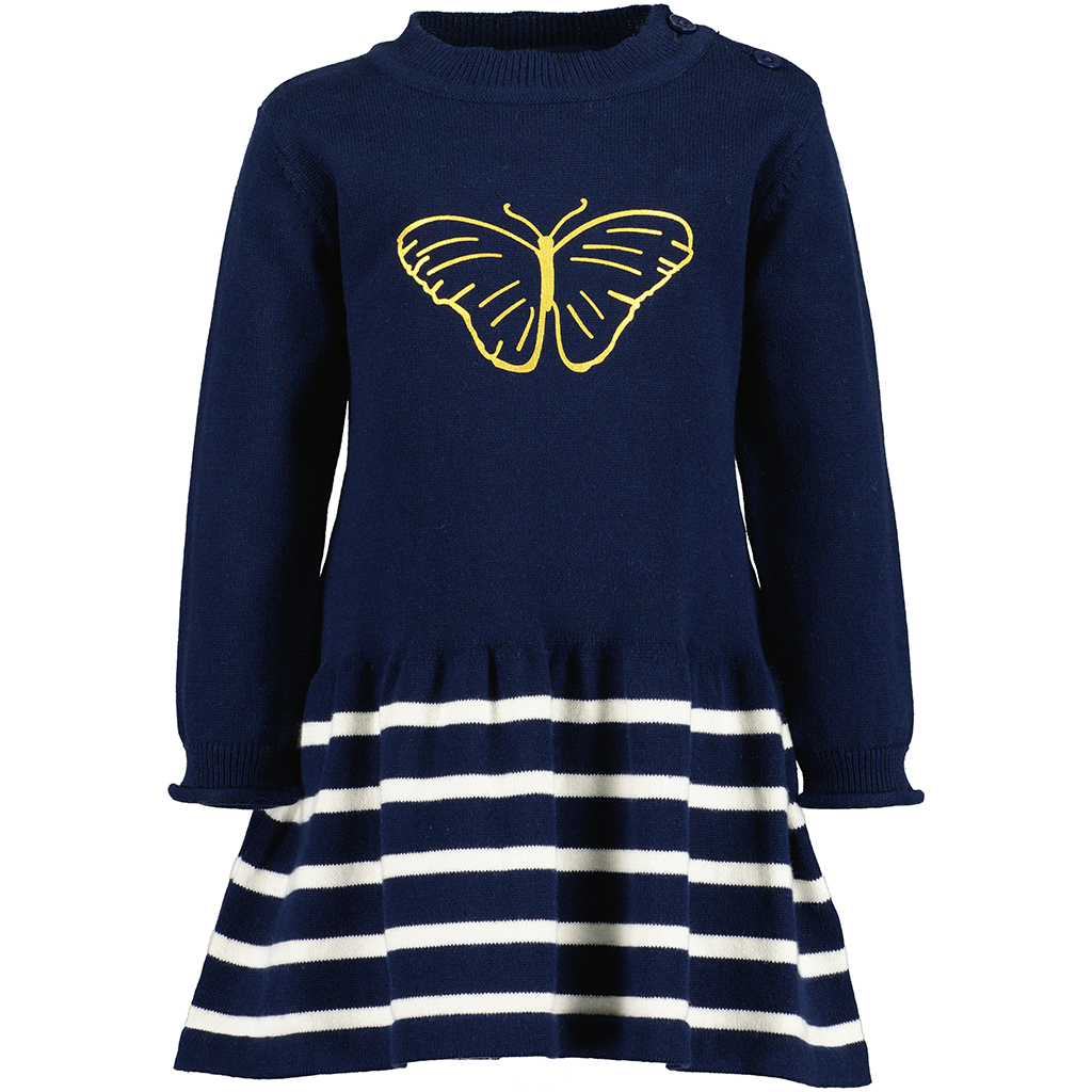 blueseven-collectie Blue Seven-collectie Gebreid jurkje Fairy (night blue)