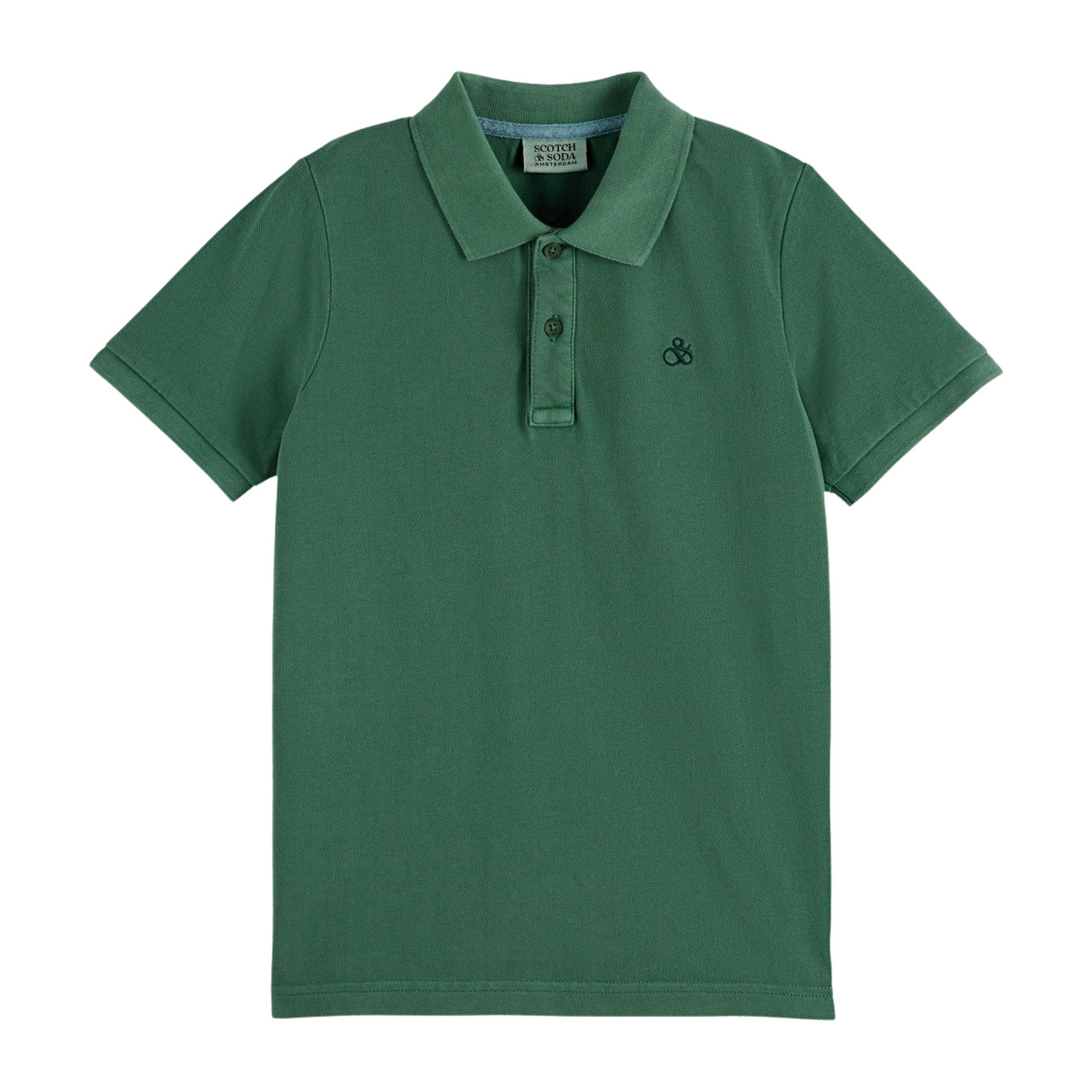 Scotch & Soda Garment-dyed Pique Polo Junior