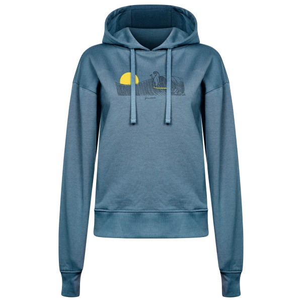GreenBomb - Women's Animal Sloth Waves Flipper Pullover - Hoodie, blauw
