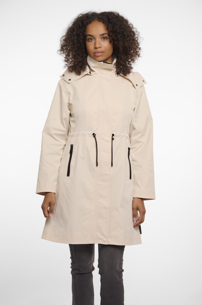 Rino & Pelle medium length parka with detachble hood tibo.7002521 9030 birch