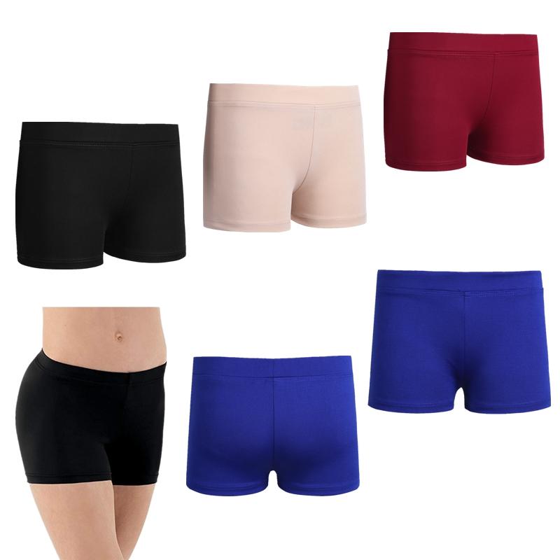 Grote Meisjes Gymnastiek Sport Ballet Dans Stretch Shorts Workout Hardlopen Hotpants 5-6 Years zwart