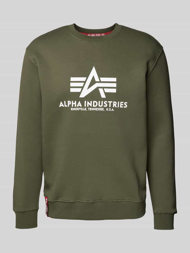 Alpha industries 'BASIC SWEATER' met logoprint