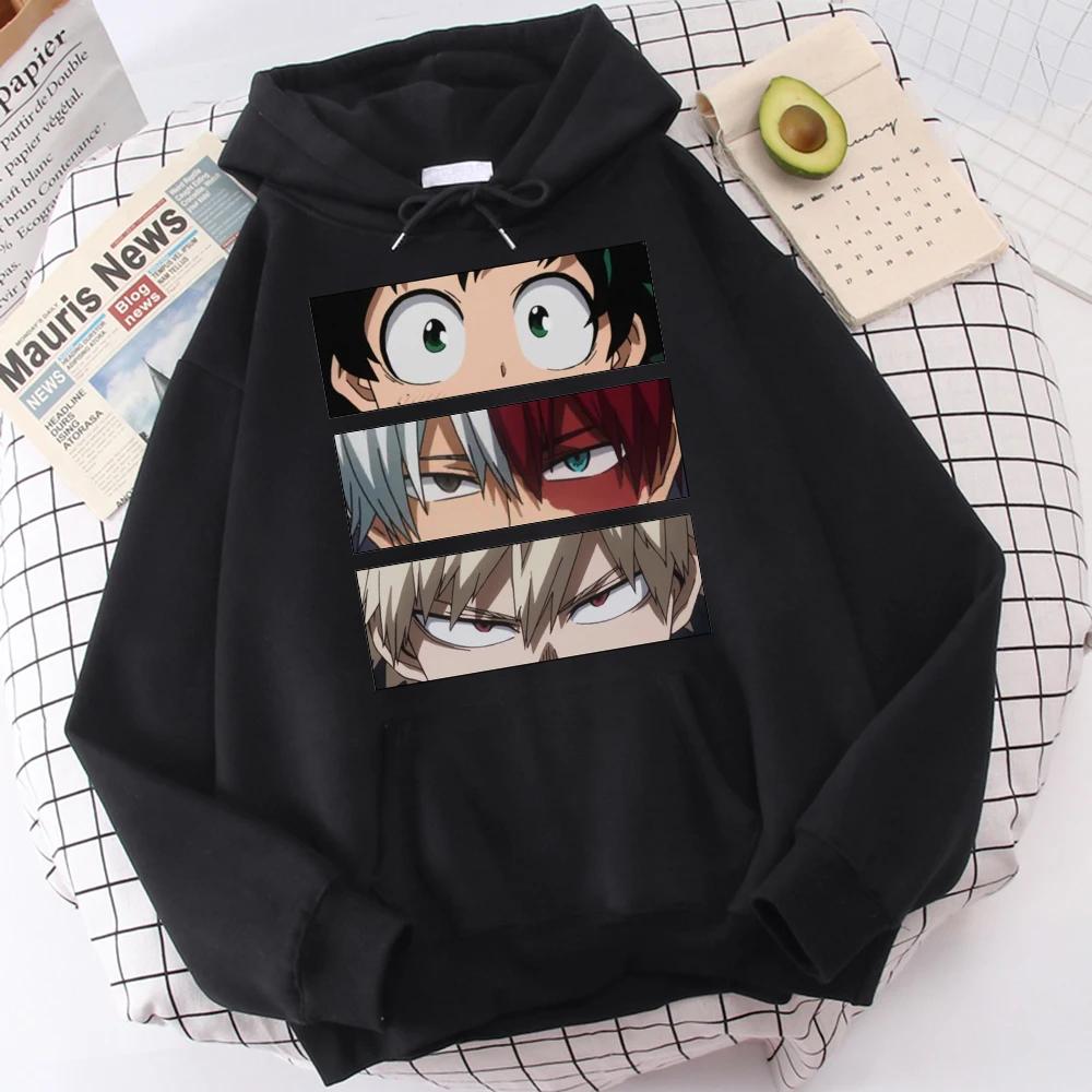 Enter Boutique Sports Clothing Collection My Hero Academia Hoodies Heren Casual Oversized Sweatshirts Japanse Cartoon Losse Hoodie Comfortabel Creativiteit Streetwear S