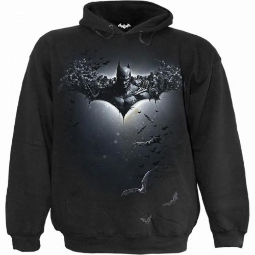 Pertemba FR - Apparel Spiral Direct Unisex Volwassen Batman Arkham Origins Hoodie S zwart