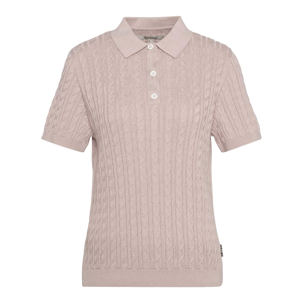 Barbour Damestrui Hartland Polo Primrose Pink