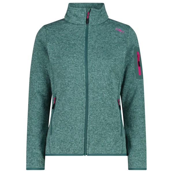 CMP - Women's Jacket Jacquard Knitted - Fleecevest, turkoois