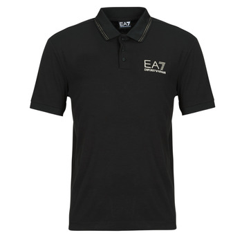 Polo Shirt Korte Mouw Emporio Armani EA7 TRAIN GOLD LABEL POLO PUNTO ROMA 7M000300