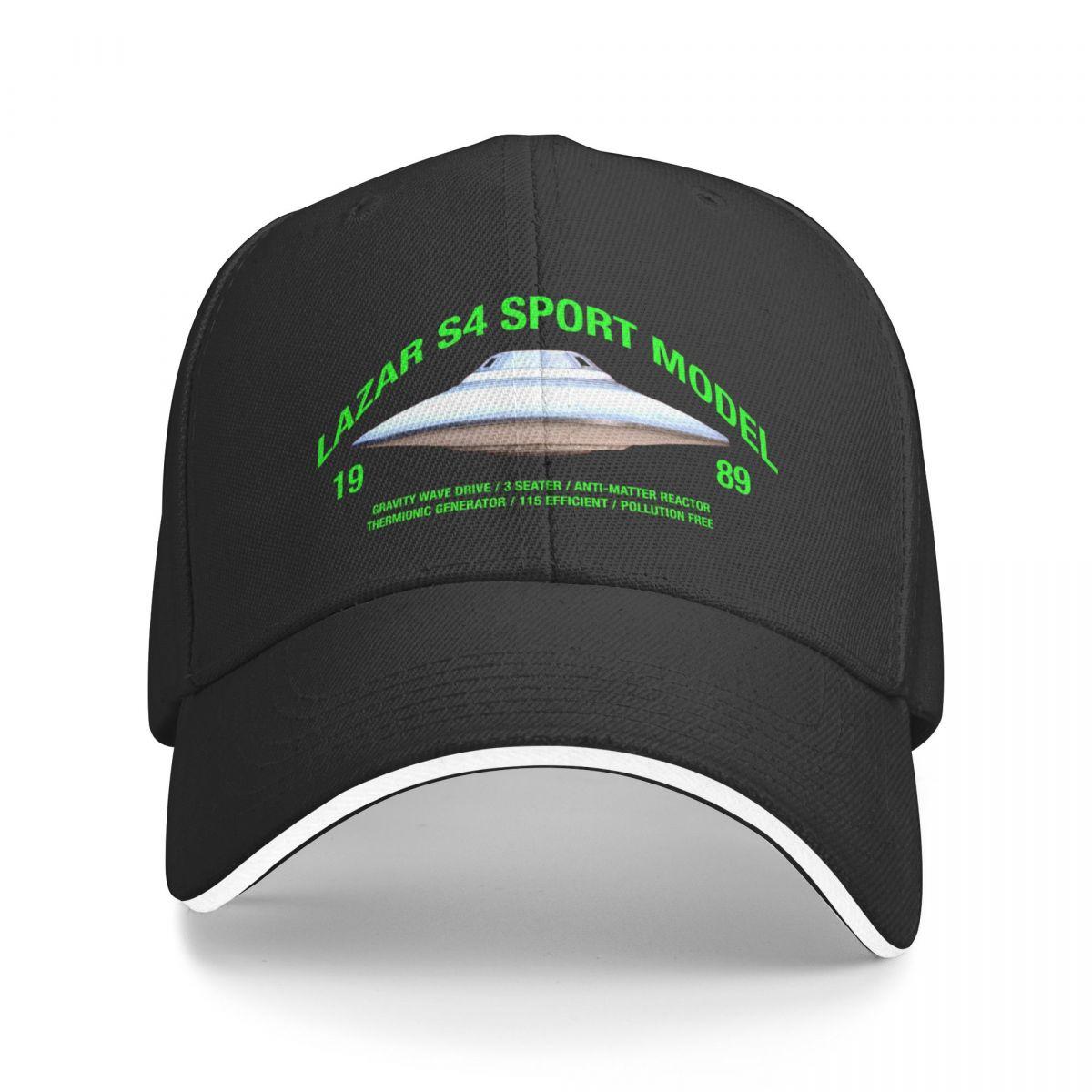 91421224MABNCF2A91 Lazar S4 Sport Model Area 51 Flying Saucer Baseball Cap Trucker Hats Visor Rave Hat Voor Heren Dames