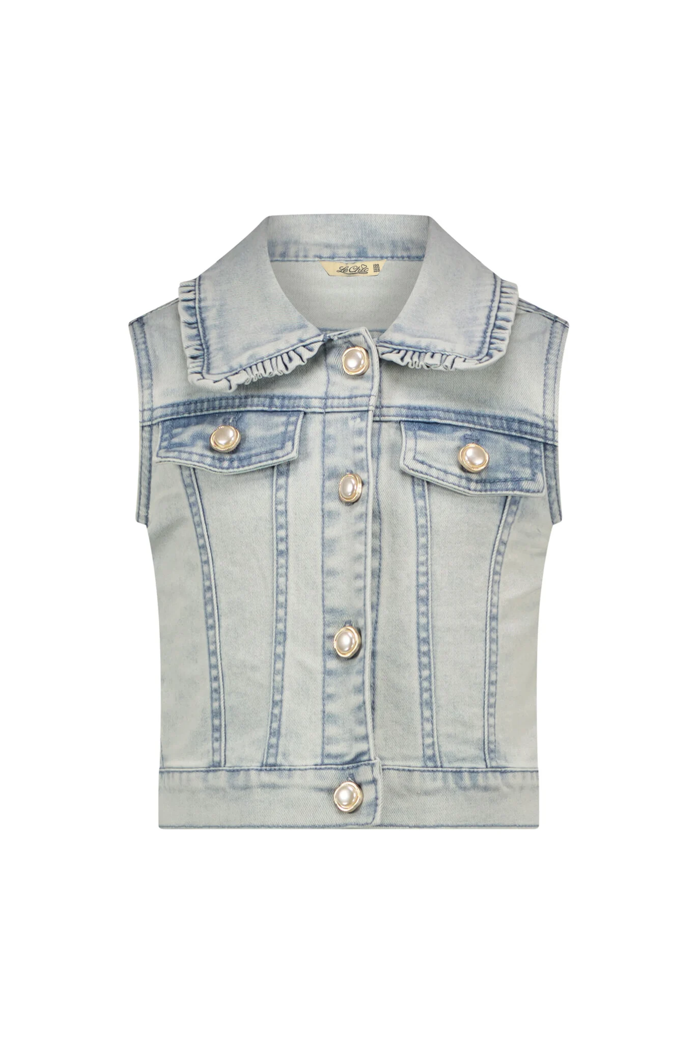 Le Chic Zomer gilet meisjes denim angel