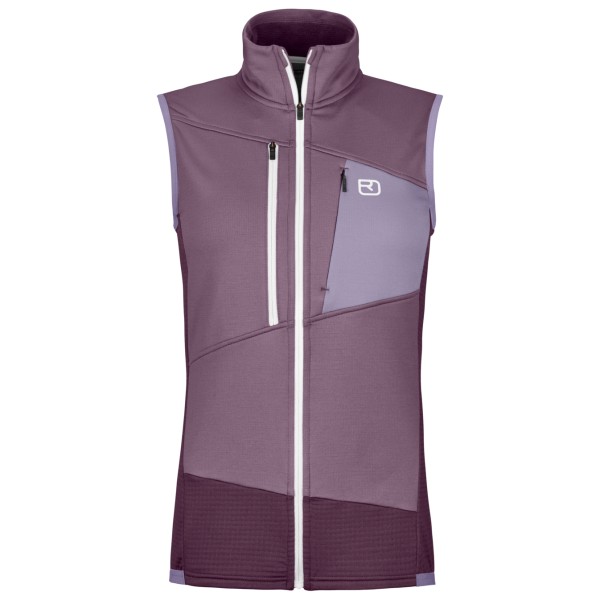 Ortovox - Women's Fleece Grid Vest - Merinobodywarmer, purper