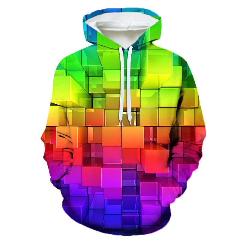 ETST WENDY 05 3D-geprinte hoodie Heren Creative Building Block-serie Herenhoodie Nieuwe mode Casual Populaire heren Oversized tops met lange mouwen S