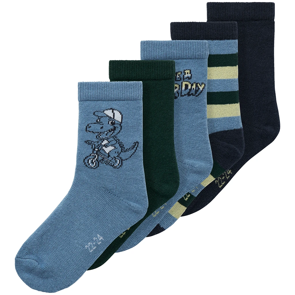 nameit-collectie Name It-collectie Vijf paar sokken Vagn (cornet blue)