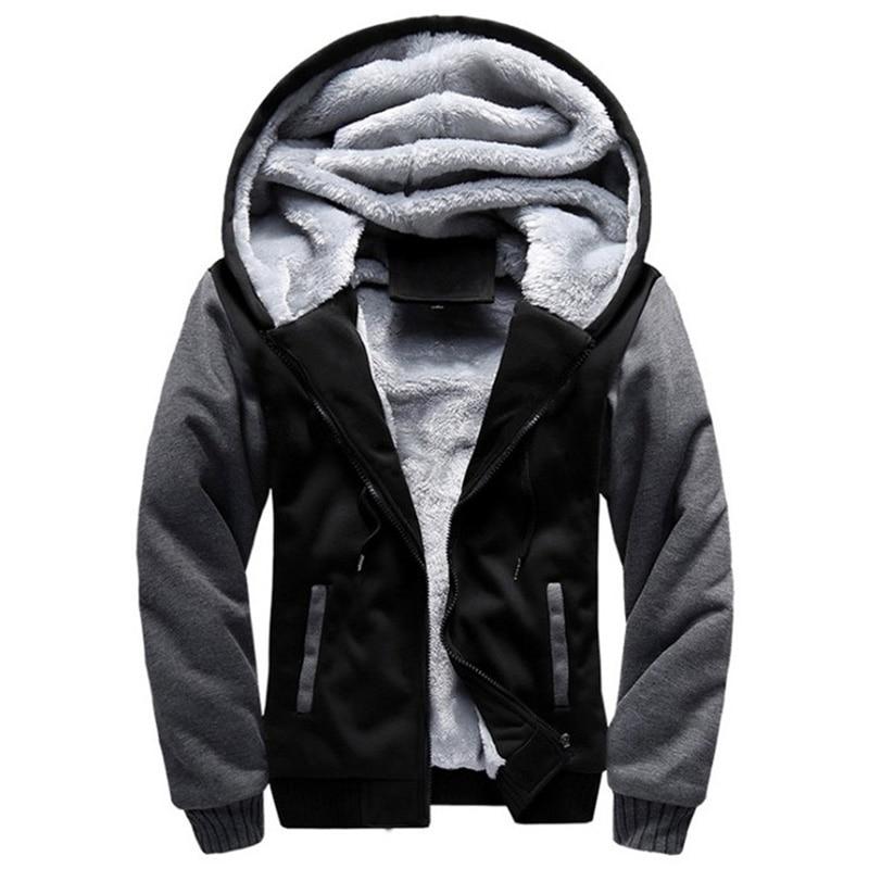 Angel 05 2024 Nieuwe Heren Hoodies Winter Dikke Warme Fleece Rits Heren Hoodies Jas Sportkleding Mannelijke Streetwear Hoodies Sweatshirts XL grijs
