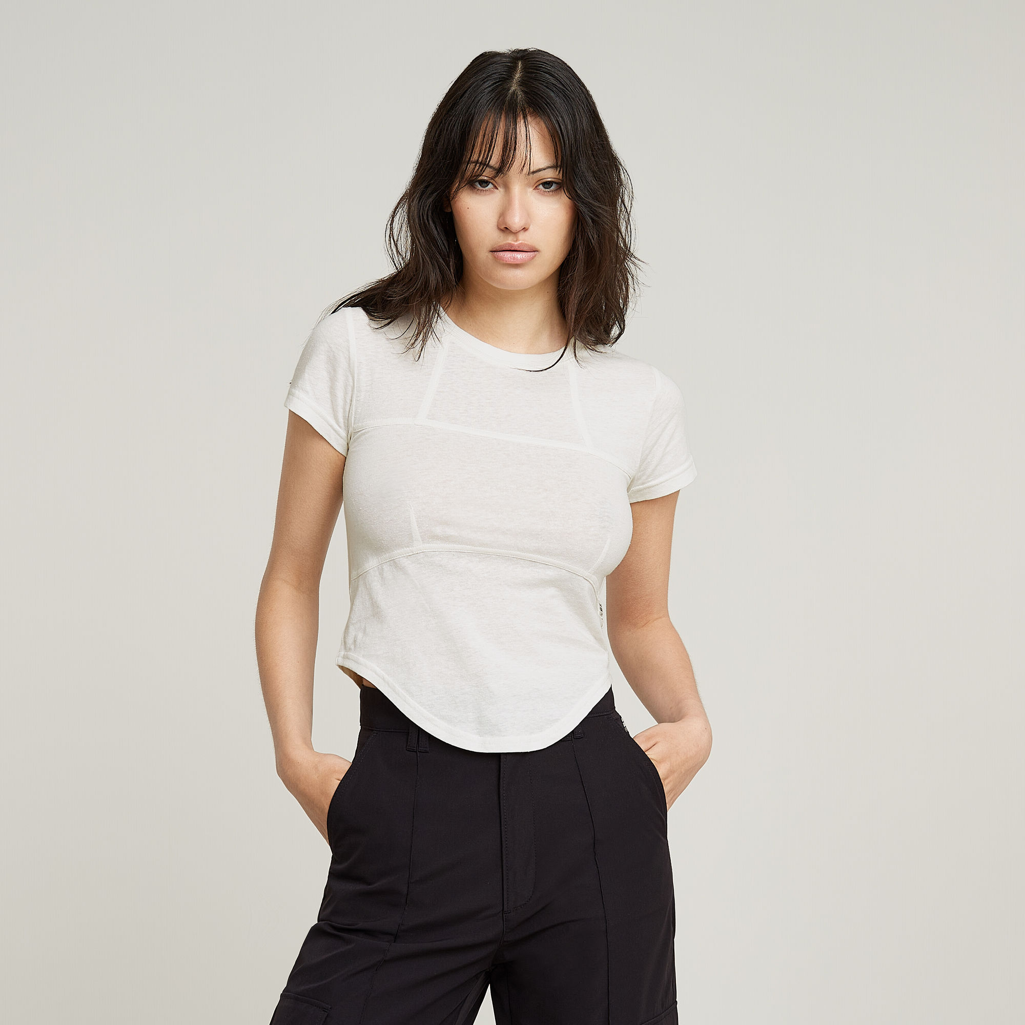 G-Star RAW Corset Slim Top - Wit - Dames