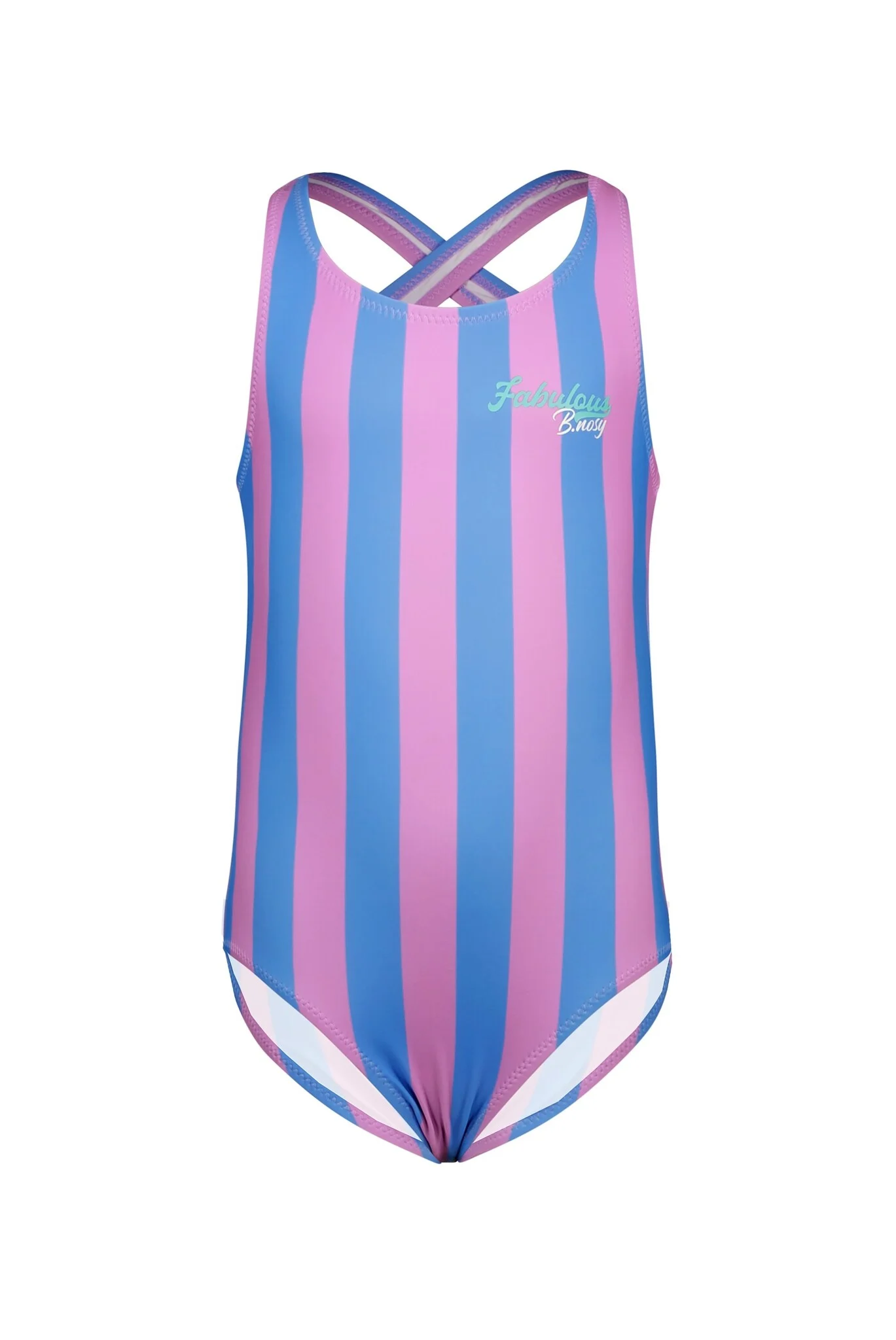 B.Nosy Zomer badpak meisjes blauw/ gestreept wila