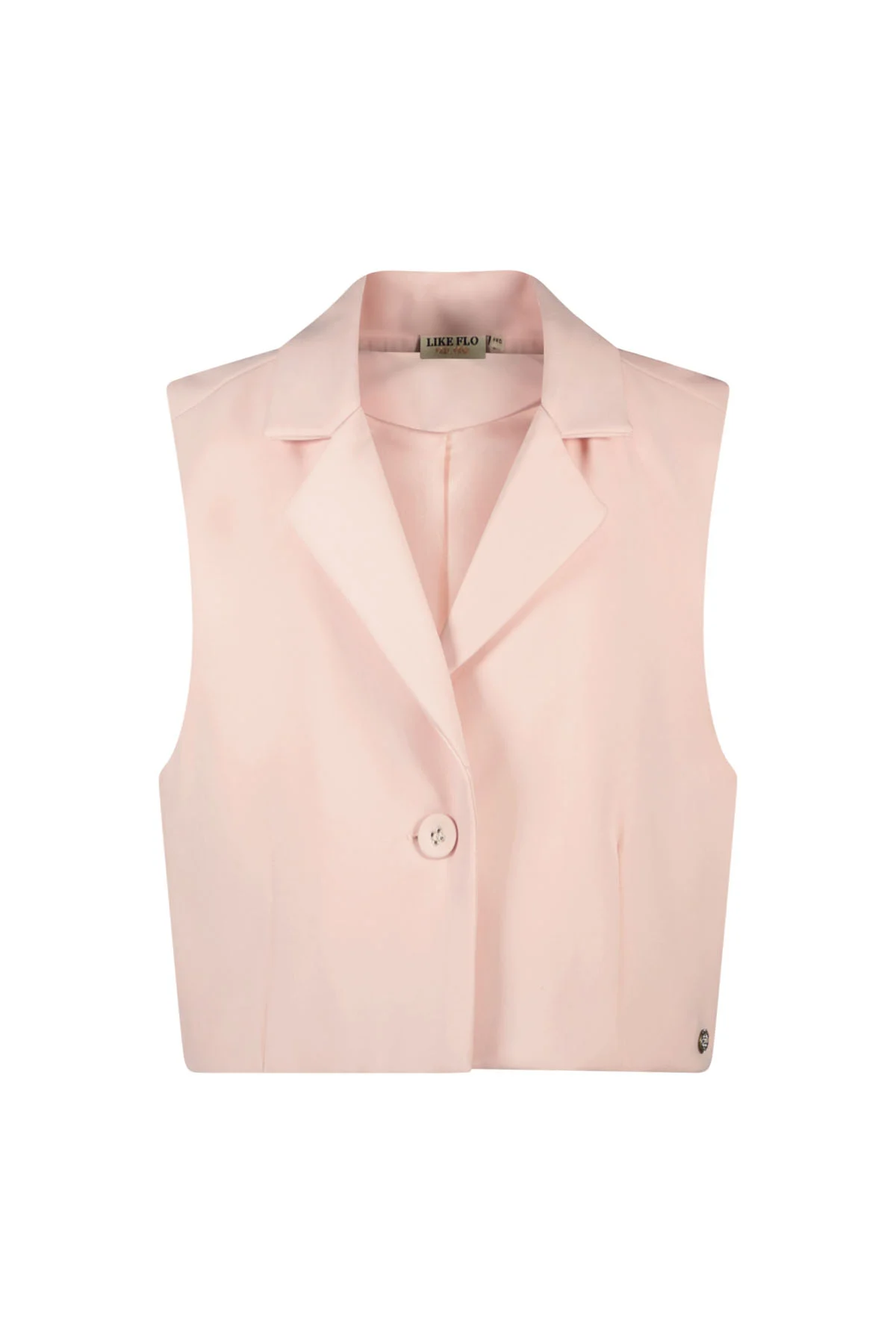 Like Flo Zomer gilet meisjes licht tweed demi